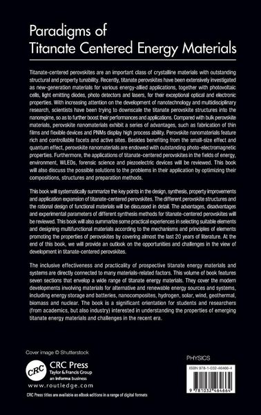 Produktbild: Paradigms of Titanate Centered Energy Materials