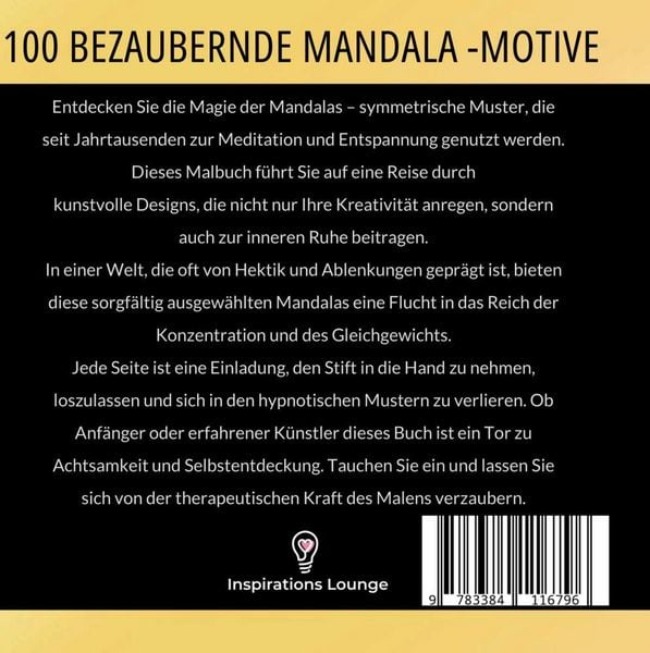 Produktbild: Magische Mandalas: 100 inspirierende Mandalas f&uuml;r einen kreativen Ausgleich!
