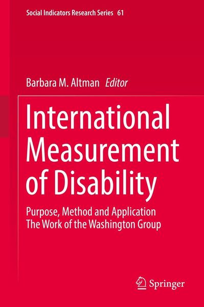 Produktbild: International Measurement of Disability