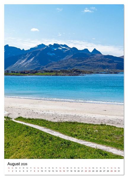 Produktbild: Lofoten - Atemberaubende Landschaften (hochwertiger Premium Wandkalender 2026 DIN A2 hoch), Kunstdruck in Hochglanz