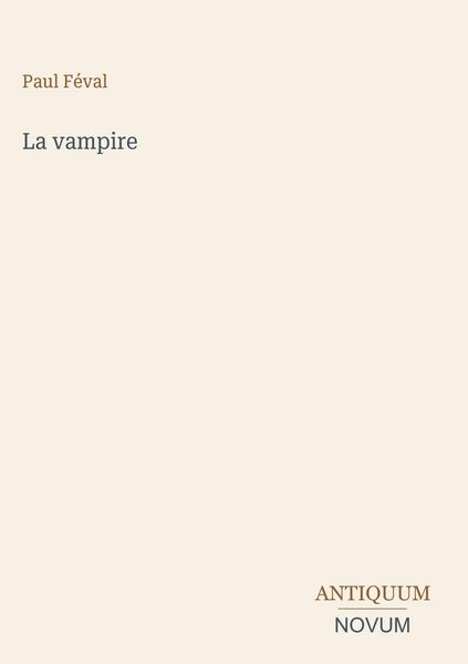 Produktbild: La vampire