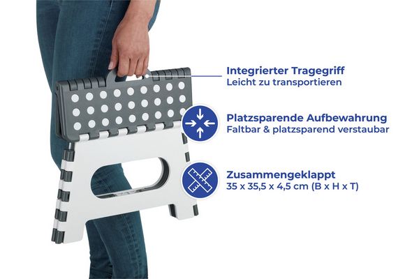 Produktbild: Klapphocker Mod. Secura, extrem belastbar bis 350 kg