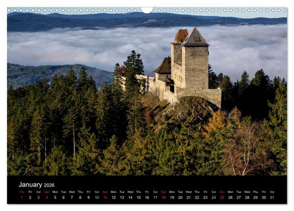 Produktbild: Monuments of Czech Republic 2026 (Wall Calendar 2026 DIN A3 landscape), CALVENDO 12 Month Wall Calendar