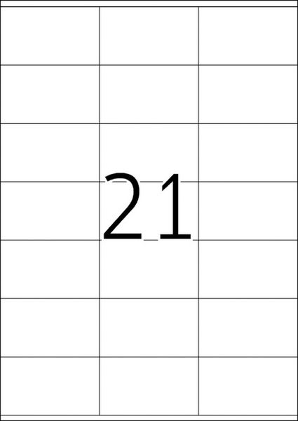 Produktbild: HERMA Etiketten permanent wei&szlig; 70x42mm 25 Blatt 525 St&uuml;ck