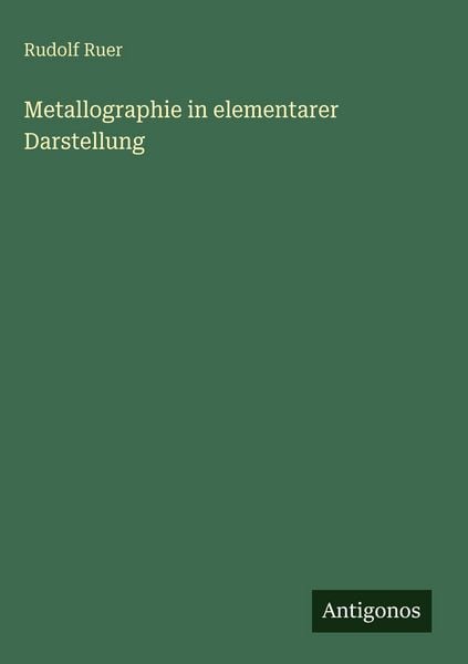 Produktbild: Metallographie in elementarer Darstellung