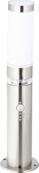 Produktbild: Brilliant G46789/82 Außenstandleuchte mit Bewegungsmelder Energiesparlampe, LED E27, LED fest eingebaut 60.84 W Edelstahl