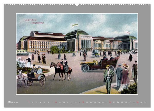Produktbild: Historische Bahnh&ouml;fe (Wandkalender 2026 DIN A2 quer), CALVENDO Monatskalender
