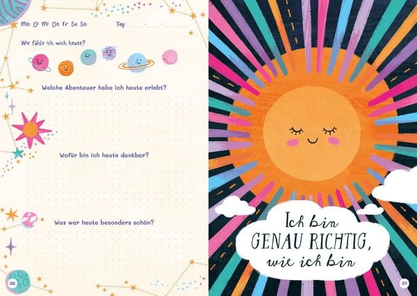 Produktbild: Ich bin stark und wunderbar &ndash; Das illustrierte Gef&uuml;hlstagebuch f&uuml;r Kinder ab 6 Jahren