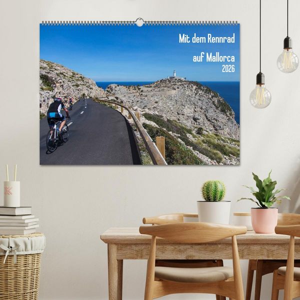 Produktbild: Mit dem Rennrad auf Mallorca (Wandkalender 2026 DIN A2 quer), CALVENDO Monatskalender