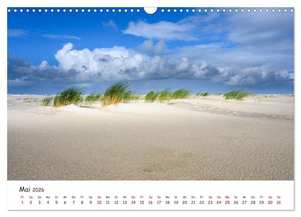 Produktbild: Nordsee, Meer, Strand und Wind (Wandkalender 2026 DIN A3 quer), CALVENDO Monatskalender