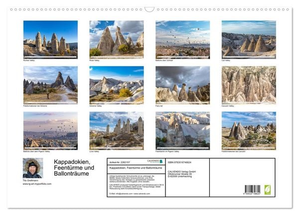 Produktbild: Kappadokien, Feent&uuml;rme und Ballontr&auml;ume (Wandkalender 2026 DIN A2 quer), CALVENDO Monatskalender