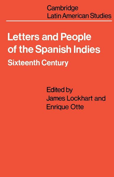Produktbild: Letters and People of the Spanish Indies