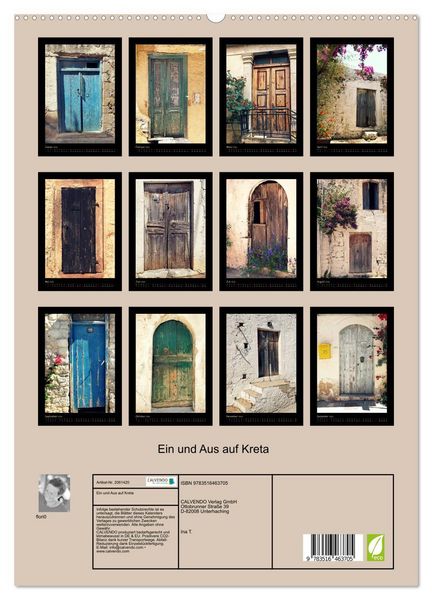 Produktbild: Ein und Aus auf Kreta (hochwertiger Premium Wandkalender 2026 DIN A2 hoch), Kunstdruck in Hochglanz