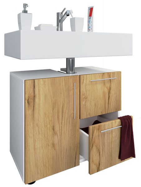 Produktbild: Holz Badm&ouml;bel Badunterschrank Flandu Schublade