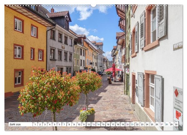 Produktbild: Waldshut - schmuckes Hochrhein St&auml;dtle (hochwertiger Premium Wandkalender 2026 DIN A2 quer), Kunstdruck in Hochglanz