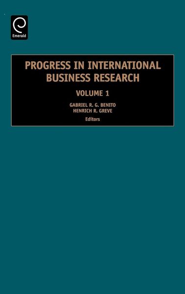 Produktbild: Progress in International Business Research
