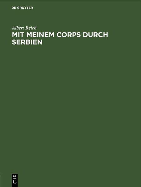 Produktbild: Mit meinem Corps durch Serbien