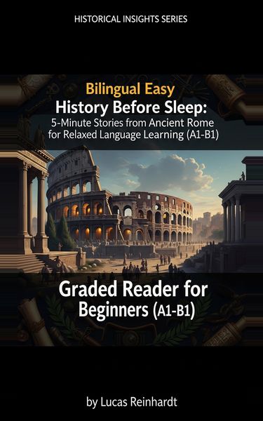 Produktbild: Bilingual Easy History Before Sleep: 5-Minute Stories from Ancient Rome for Relaxed Language Learning (A1-B1) - Graded Reader for Beginners (Bilingual