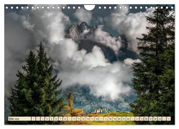Produktbild: Deutsche Alpen, eine Reise von Lindau am Bodensee bis Berchtesgaden (Wandkalender 2026 DIN A4 quer), CALVENDO Monatskalender