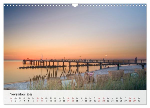 Produktbild: Fischland-Dar&szlig;-Zingst - Zwischen Bodden und Ostsee (Wandkalender 2026 DIN A3 quer), CALVENDO Monatskalender