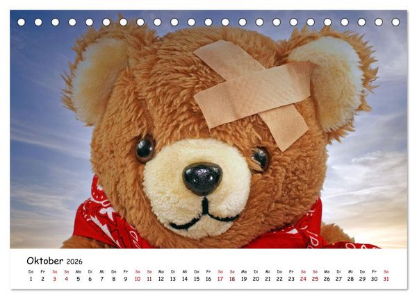 Produktbild: Allerliebste Teddyb&auml;ren (Tischkalender 2026 DIN A5 quer), CALVENDO Monatskalender