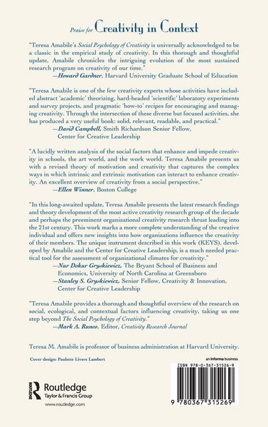 Produktbild: Creativity In Context