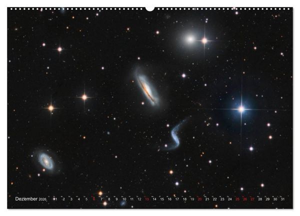 Produktbild: Faszination Galaxien Formenvielfalt der Welteninseln (Wandkalender 2026 DIN A2 quer), CALVENDO Monatskalender