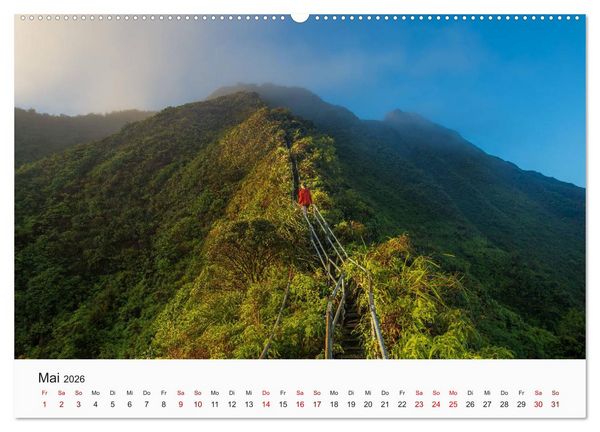 Produktbild: Hawaii - Sommer, Sonne, Urlaub (hochwertiger Premium Wandkalender 2026 DIN A2 quer), Kunstdruck in Hochglanz