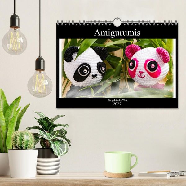 Produktbild: Amigurumi - Die geh&auml;kelte Welt (Wandkalender 2027 DIN A4 quer), CALVENDO Monatskalender