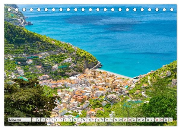 Produktbild: Landschaften an der Amalfi K&uuml;ste (Tischkalender 2026 DIN A5 quer), CALVENDO Monatskalender