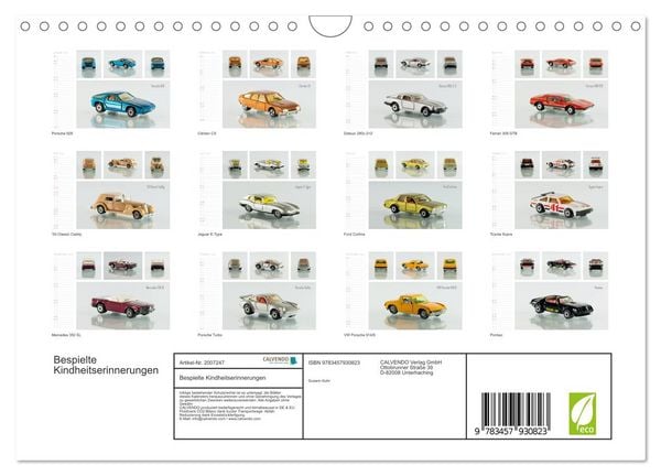 Produktbild: Bespielte Kindheitserinnerungen (Wandkalender 2026 DIN A4 quer), CALVENDO Monatskalender