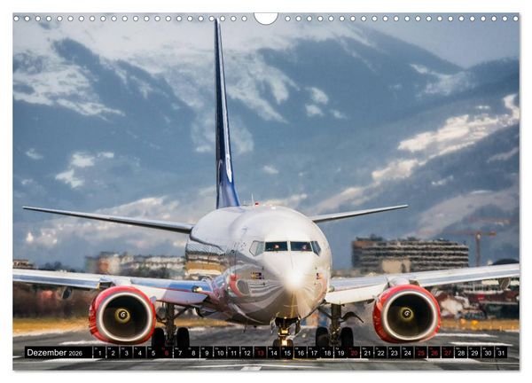 Produktbild: Flugzeugkalender (Wandkalender 2026 DIN A3 quer), CALVENDO Monatskalender