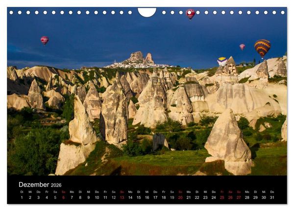 Produktbild: T&uuml;rkei - fantastisches Kappadokien (Wandkalender 2026 DIN A4 quer), CALVENDO Monatskalender