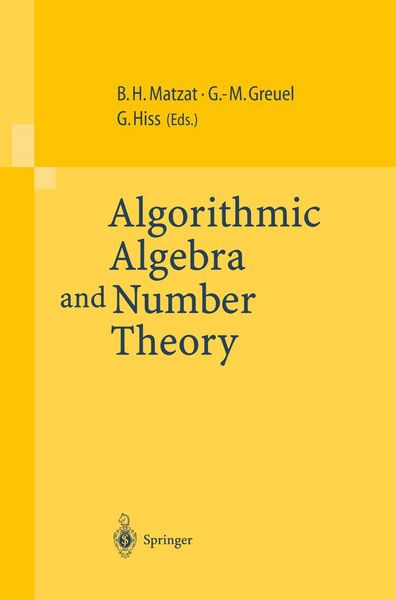 Produktbild: Algorithmic Algebra and Number Theory
