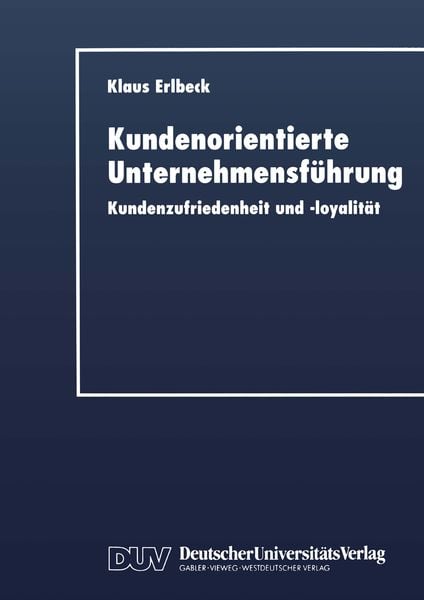 Produktbild: Kundenorientierte Unternehmensf&uuml;hrung