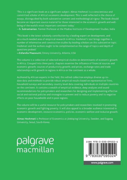 Produktbild: Determinants of Economic Growth in Africa