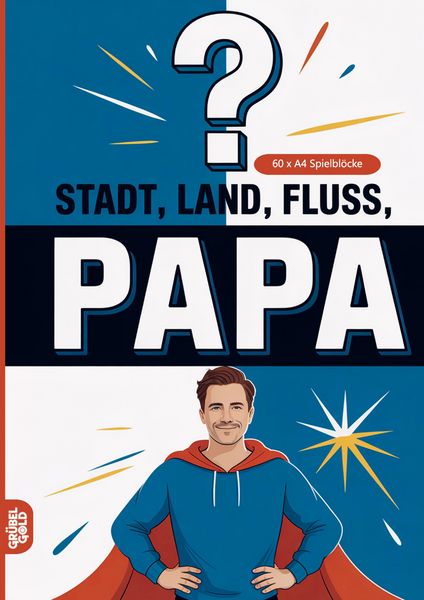 Stadt, Land, Fluss, Papa, Taschenbuch von Grübelgold Rätselhefte, Grübelgold, 9783693194041
