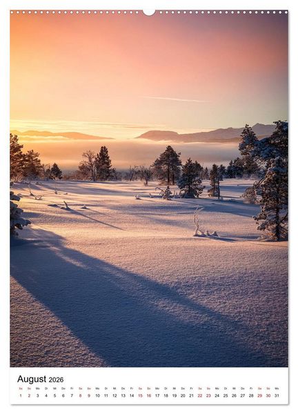 Produktbild: Norwegen - Eine Reise durch das skandinavische Land. (hochwertiger Premium Wandkalender 2026 DIN A2 hoch), Kunstdruck in Hochglanz