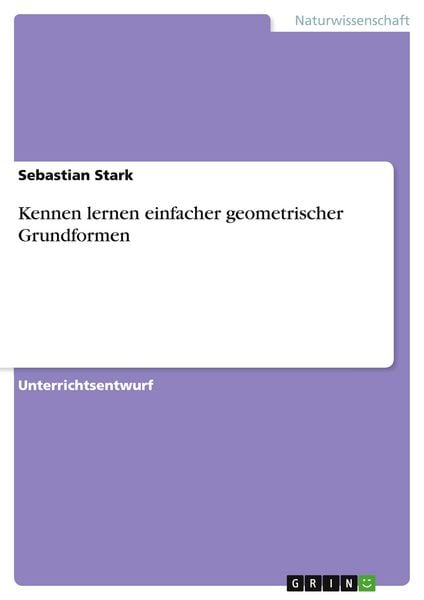 Produktbild: Kennen lernen einfacher geometrischer Grundformen