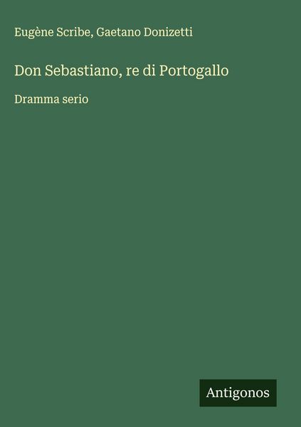 Produktbild: Don Sebastiano, re di Portogallo