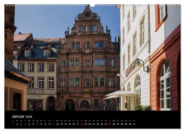Produktbild: Heidelberger Stadtansichten (Wandkalender 2026 DIN A2 quer), CALVENDO Monatskalender