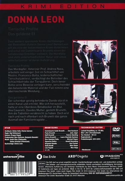 Produktbild: Donna Leon: Tierische Profite/Das goldene Ei - Krimi Edition