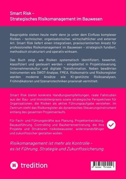 Produktbild: Smart Risk &ndash; Strategisches Risikomanagement im Bauwesen