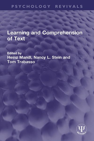 Produktbild: Learning and Comprehension of Text