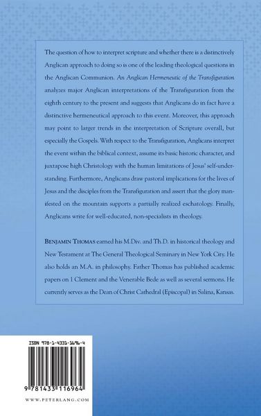 Produktbild: An Anglican Hermeneutic of the Transfiguration