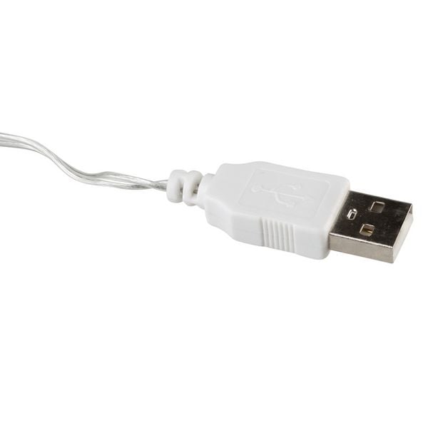 Produktbild: Idena Lichterkette 20 Micro LED warmwei&szlig; mit USB 1,25m