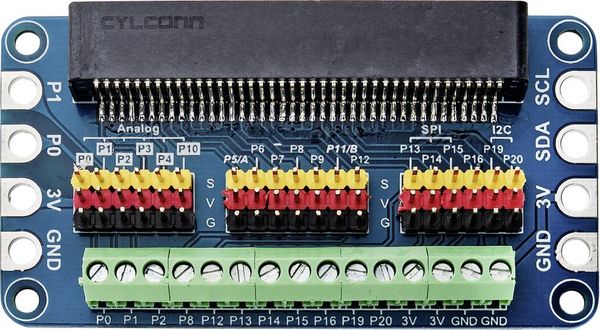 Produktbild: TRU COMPONENTS TC-9072540 Erweiterungsboard 1 St. Passend f&uuml;r (Entwicklungskits): BBC micro:bit