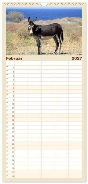 Produktbild: Familienplaner 2027 - Griechenland - Von Epirus bis zu den Inseln mit 5 Spalten (Wandkalender, 21 x 45 cm) CALVENDO