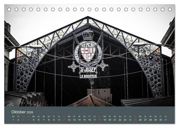 Produktbild: Barcelona - Faszinierende Architektur (Tischkalender 2026 DIN A5 quer), CALVENDO Monatskalender