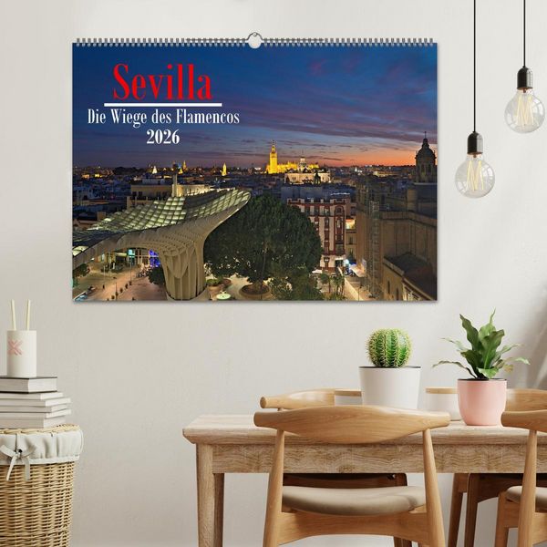 Produktbild: Sevilla - Die Wiege des Flamenco (Wandkalender 2026 DIN A2 quer), CALVENDO Monatskalender